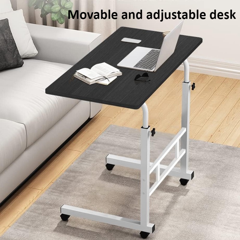 Desk Setup Ideas - nocna przy łóżku z uniwersalnymi kółkami.