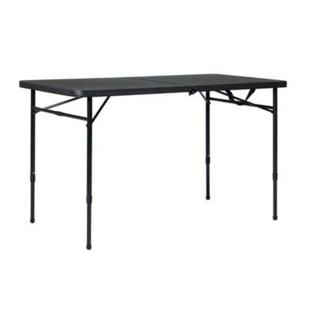Desk Setup Black And Wood - Складной стол длиной 4 фута, складывающийся