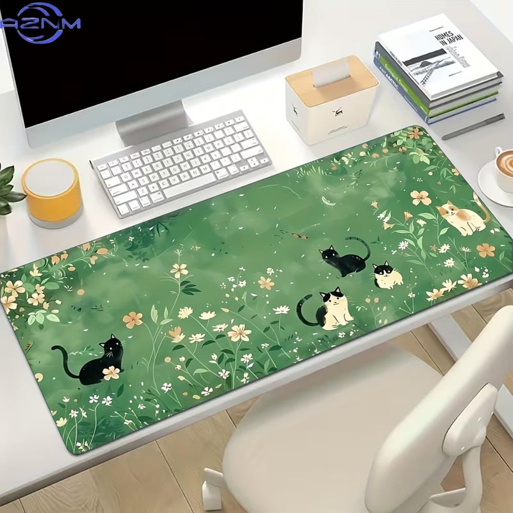 Desk Setup Gaming And Work - Большой игровой коврик для мыши с