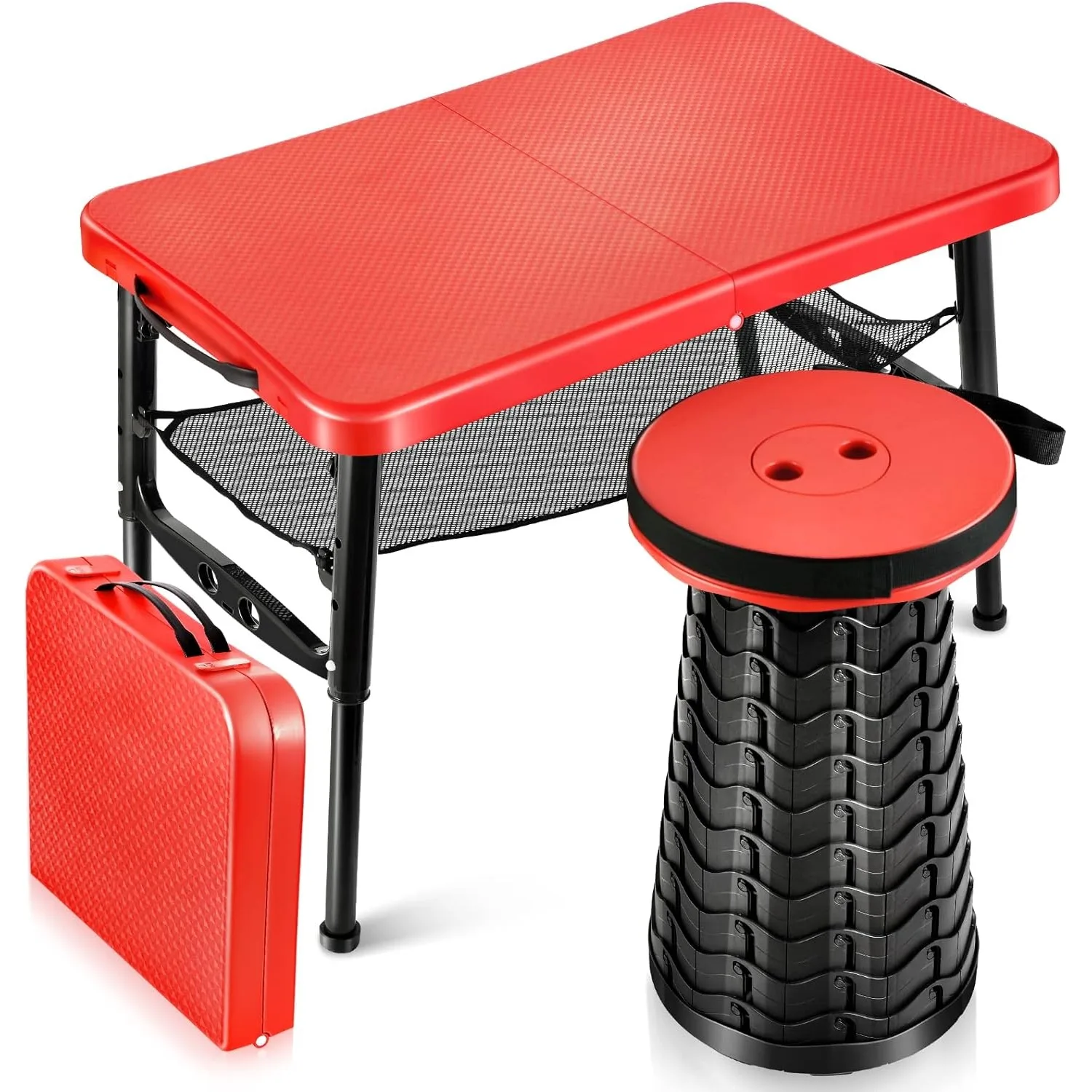Desk Setup Ideas - Выдвижной складной стол и набор табуретов,