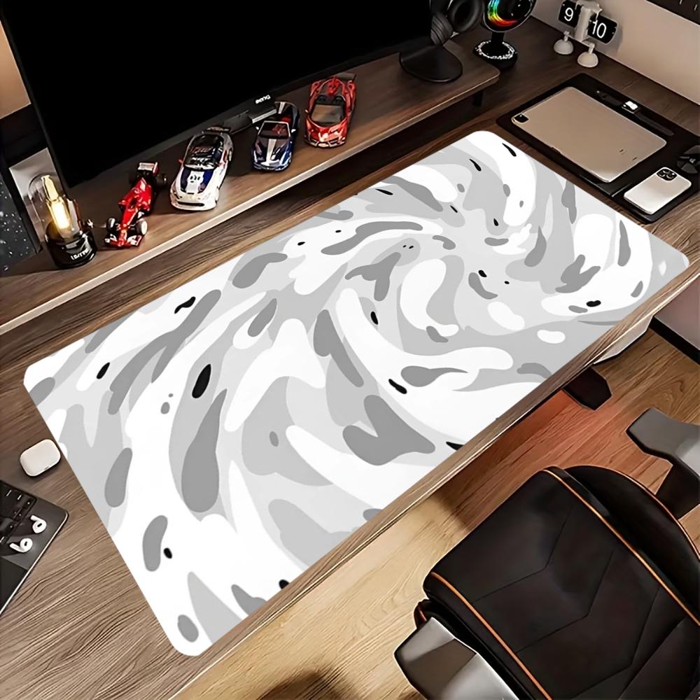 Настольный коврик серо-белого  – обзор и цена Desk Setup Gaming And Work