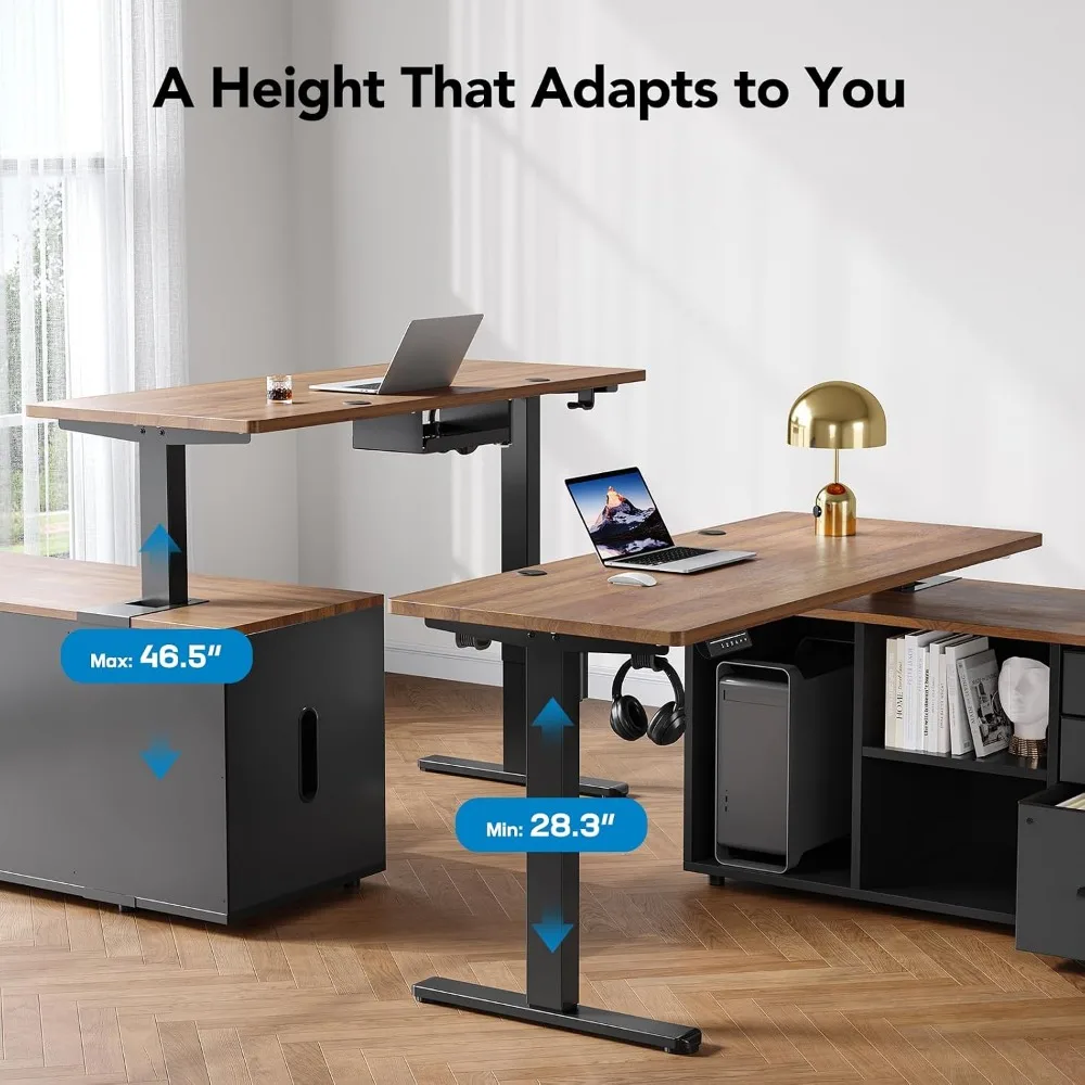Рабочий стол HUANUO 55 дюймов  – обзор и цена Desk Setup Height