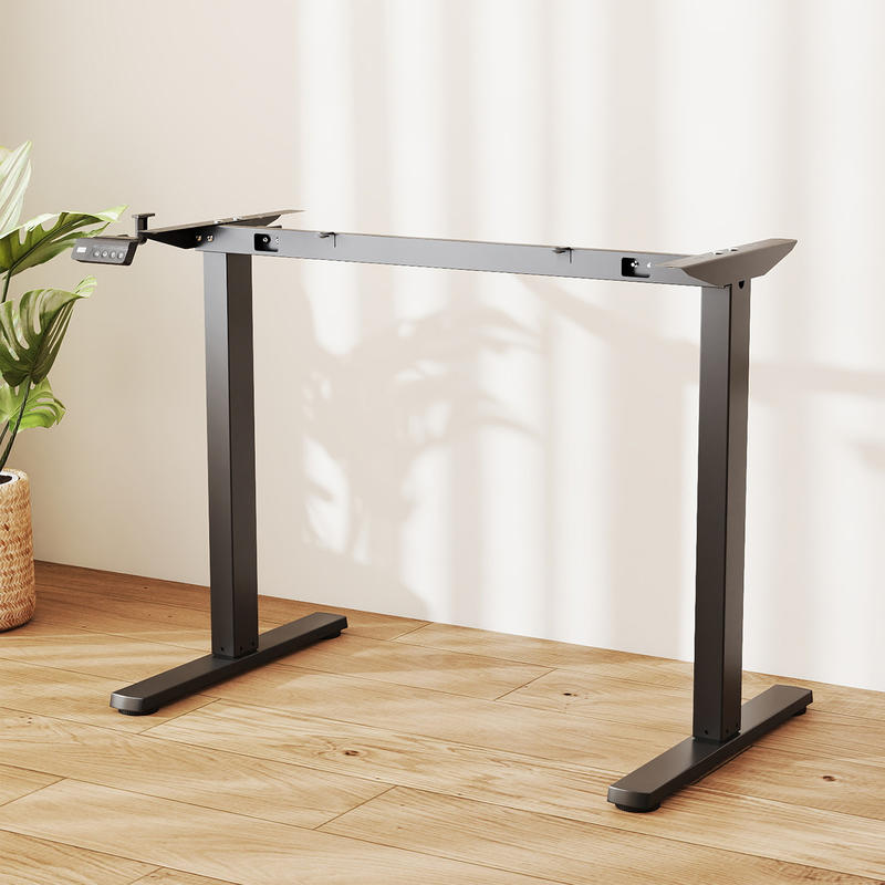 Электрический каркас стола с р – обзор и цена Desk Setup Black And Wood
