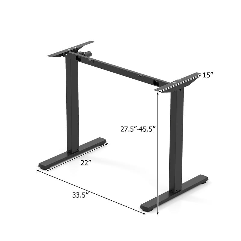 Электрический каркас стола с р – обзор и цена Desk Setup Black And Wood