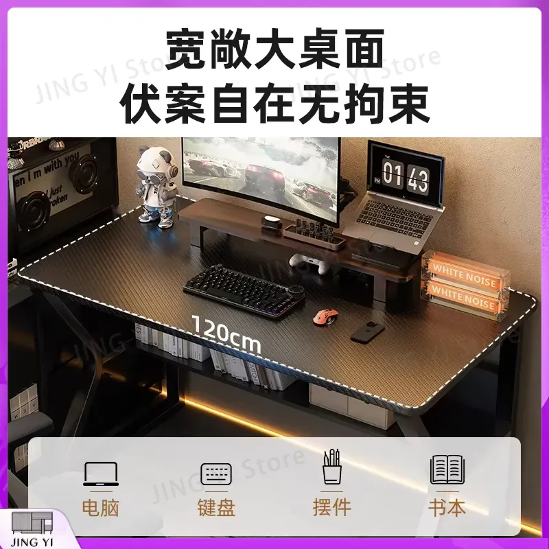 Черный игровой стол для киберс – обзор и цена Desk Setup Black And Wood