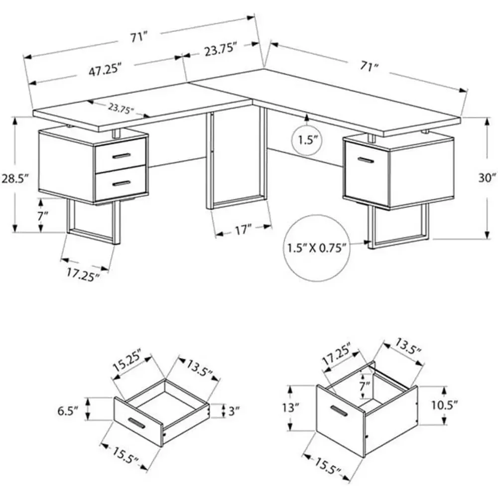 L-образный компьютерный стол 7 – обзор и цена Desk Setup Black And Wood