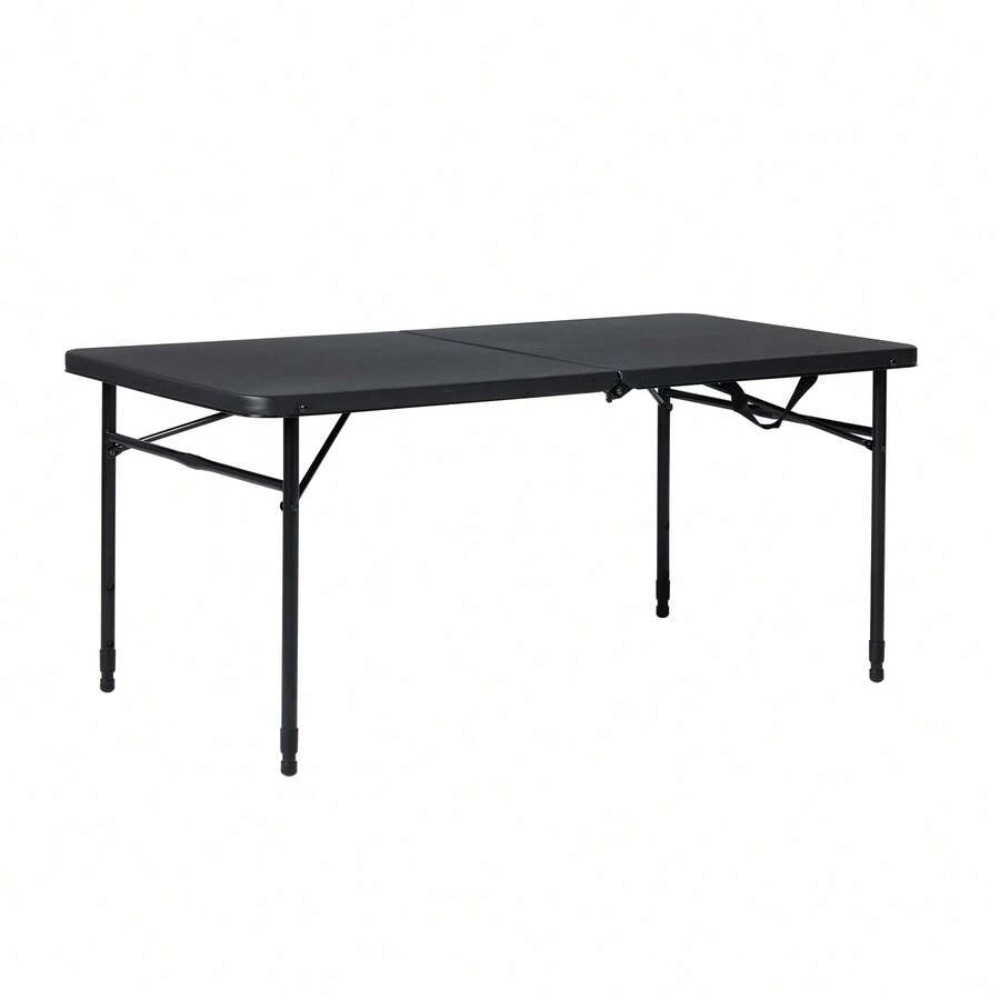 Складной стол длиной 4 фута, с – обзор и цена Desk Setup Black And Wood
