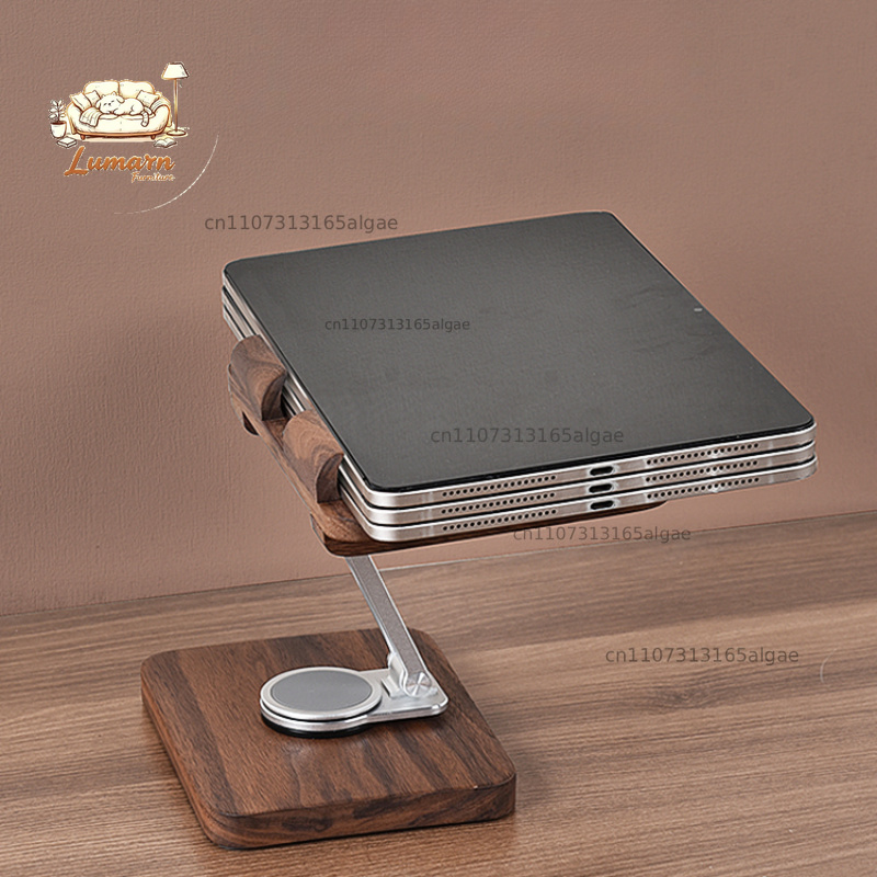 Подставка для iPad из черного  – обзор и цена Desk Setup Black And Wood