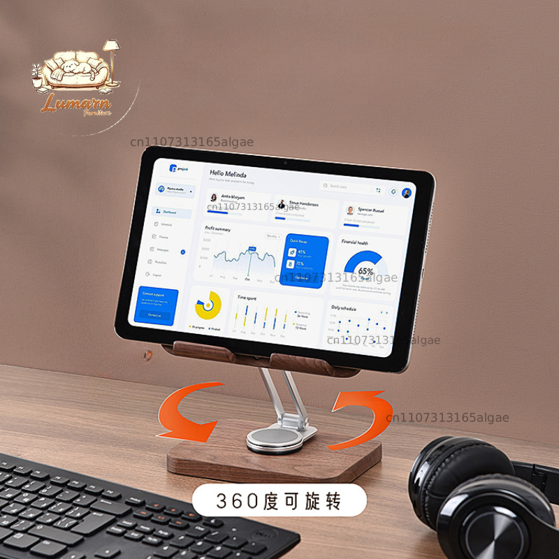 Подставка для iPad из черного  – обзор и цена Desk Setup Black And Wood