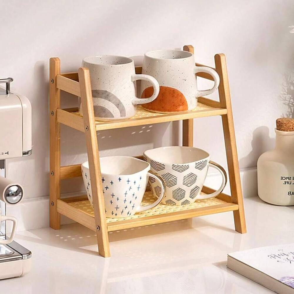 Двухуровневая бамбуковая полка – обзор и цена Desk Setup Wood