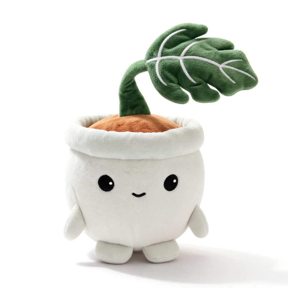 Милая плюшевая игрушка-растени – обзор и цена Desk Setup Plants