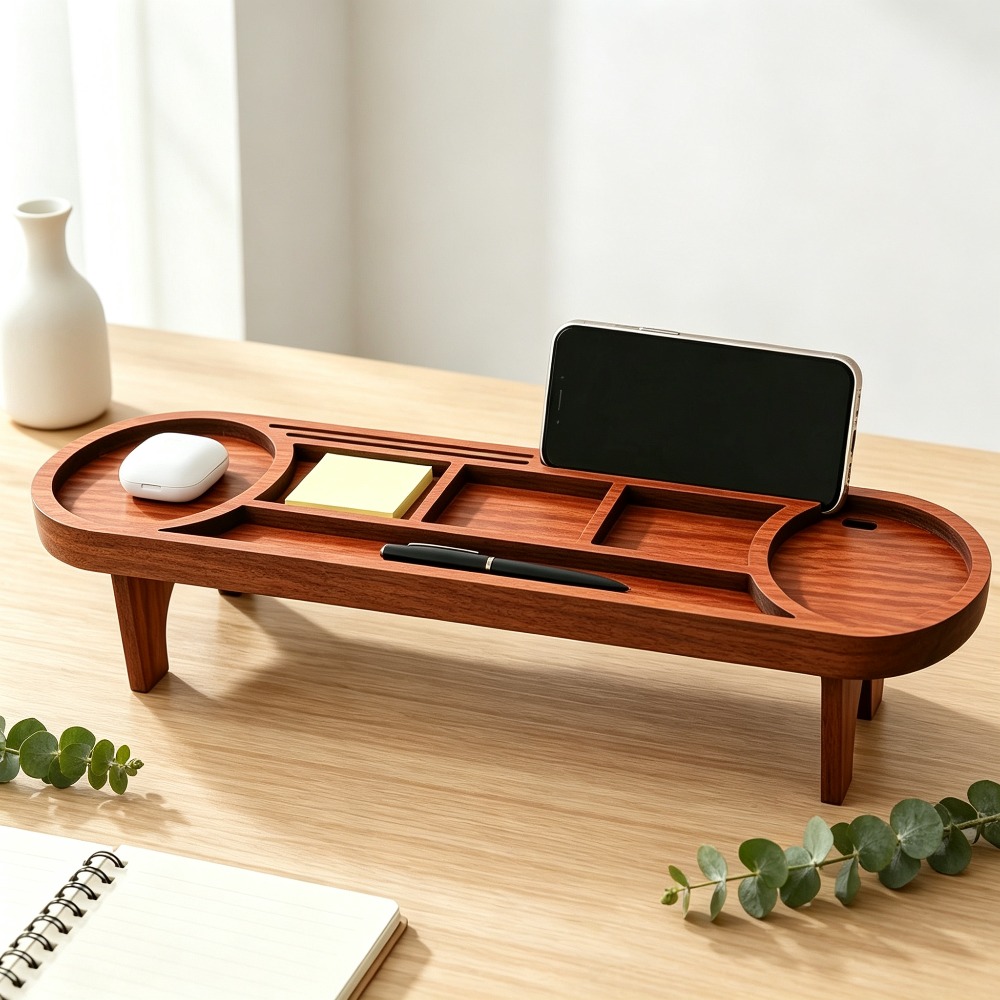 Деревянный органайзер для стол – обзор и цена Desk Setup Wood