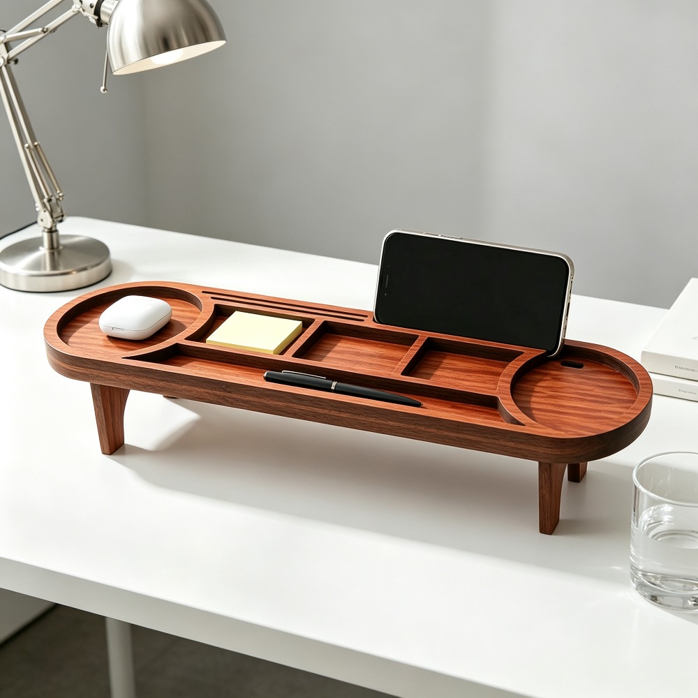Деревянный органайзер для стол – обзор и цена Desk Setup Wood
