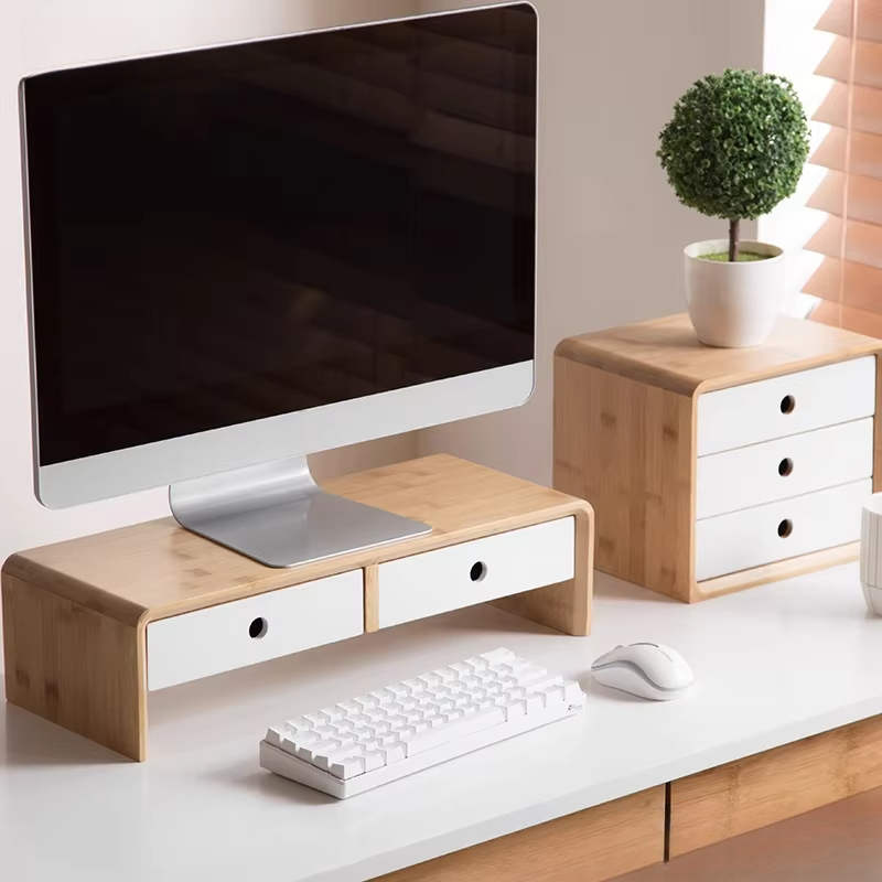 Бамбуковый монитор для ноутбук – обзор и цена Desk Setup With Laptop And Monitor