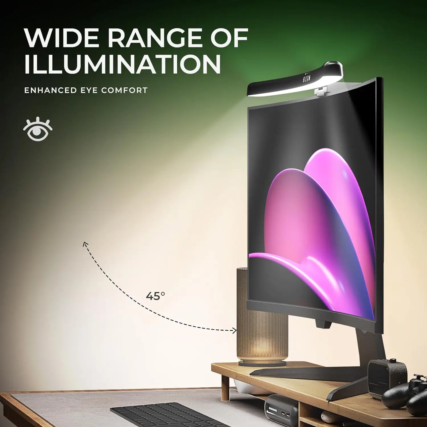 Светодиодная RGB-лампа для мон – обзор и цена Desk Setup Gaming